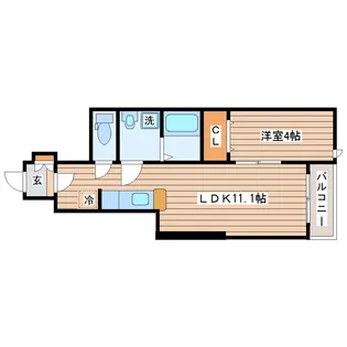 la u lea 富沢(ラウレア)【1階】の間取り