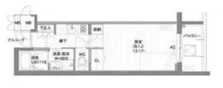 ガーデン東新宿【6階】の間取り