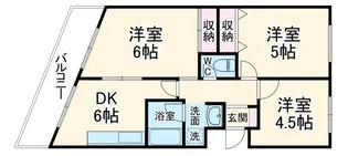 パインクレスト1番館【3階】の間取り