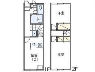 レオパレスセナファミリー I【1階】の間取り