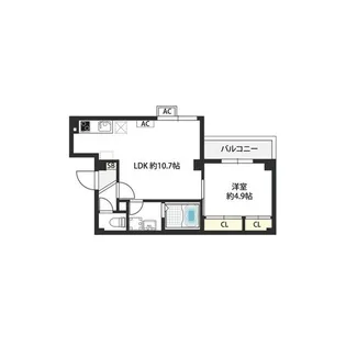Raffine朝日が丘町【1階】の間取り