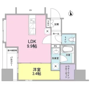 リバーレ東新宿【5階】の間取り