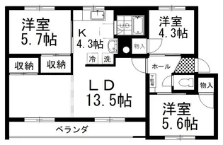ドミール曙【3階】の間取り