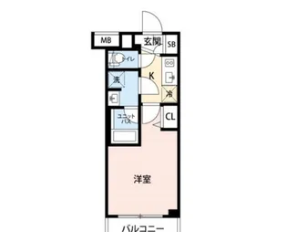THE PREMIUM CUBE G 大崎【2階】の間取り