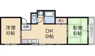 サンシャイン淀【4階】の間取り