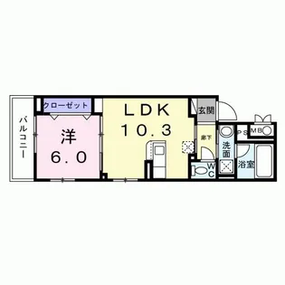 オーブレジデンス千川【2階】の間取り
