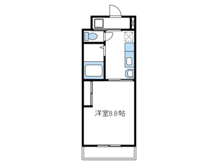 ヴァントゥール本厚木【4階】の間取り