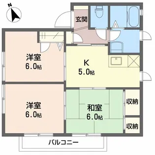 サウスコート C棟【2階】の間取り