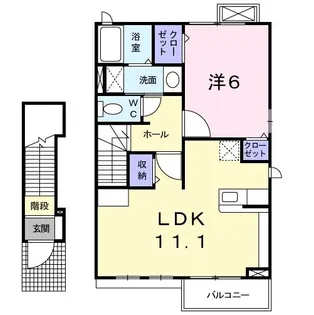 ファーチャ・イターナルJ【2階】の間取り