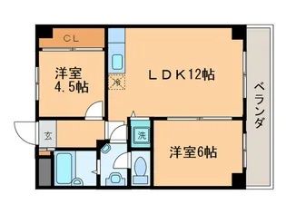 アベール大江【5階】の間取り