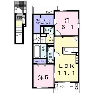 エアリー・ラブ【2階】の間取り