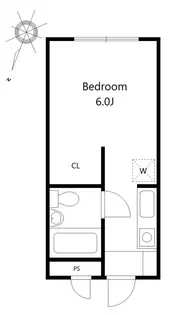 ハタハイツ【2階】の間取り