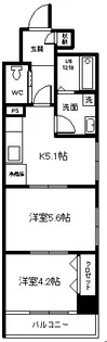 ハレレア水土花【2階】の間取り