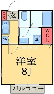 リバーシティ院内【2階】の間取り
