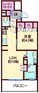 ライオンズシティ東京タイムズプレイス【4階】の間取り