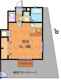 リブフラット【1階】の間取り