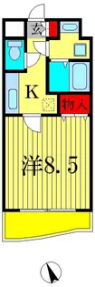 シャルム南流山弐番館【2階】の間取り