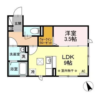 Mブラッド【1階】の間取り