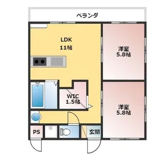 アビタシオン23【7階】の間取り