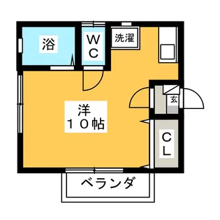 リヴェールアリエス【1階】の間取り