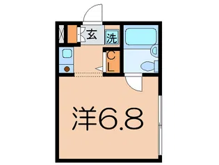 フラットフォレスト【1階】の間取り