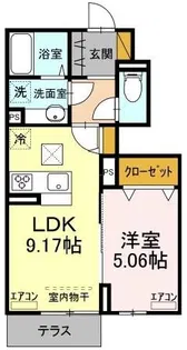 クランベール小山台【1階】の間取り