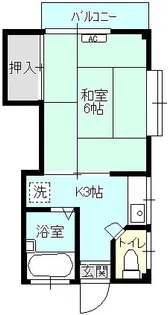 末武ハイツ【2階】の間取り