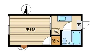 ニューパイン多摩川【1階】の間取り