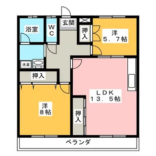 シティーハウス平成【2階】の間取り