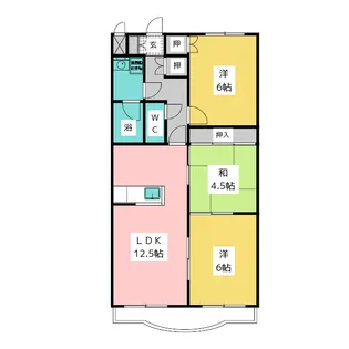 ファミールヴィレッジ【1階】の間取り