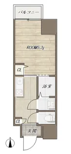 フォーリアライズ昭和南通I【6階】の間取り