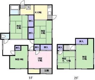 埼玉県蕨市中央4【一戸建】の間取り