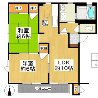 シュープレーム【1階】の間取り