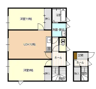 メゾンKURAUTI【2階】の間取り