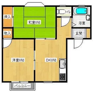 コーポサンフラワー【2階】の間取り
