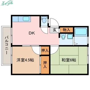 小林アーバンハイツ【2階】の間取り