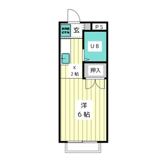川本マンション【1階】の間取り