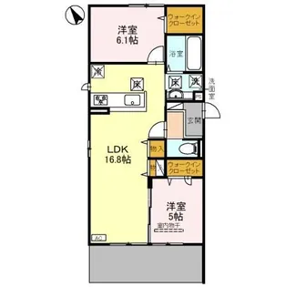 パサログランデ浜寺諏訪森II【1階】の間取り