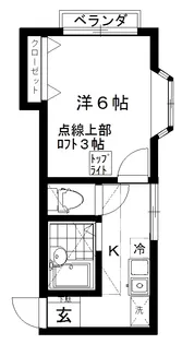 ハイツ玉田【2階】の間取り