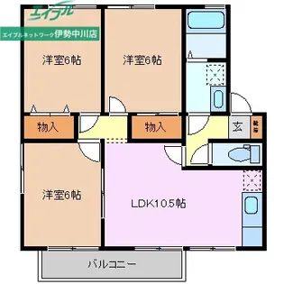 ファミーユ21 B【1階】の間取り