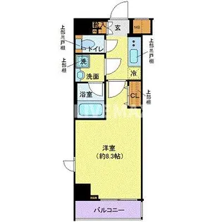 ガリシアレジデンス芝公園【4階】の間取り