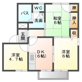 アール・ド・ヴィーヴルB棟【2階】の間取り