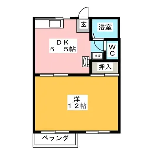 カーサビアンカ花園 A棟【2階】の間取り