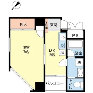 ザ・ビィーンズビル【5階】の間取り