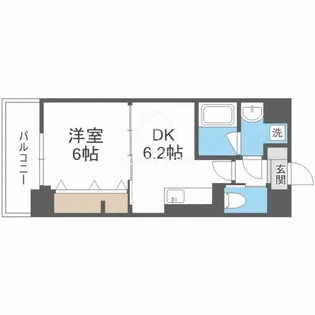 大阪府大阪市天王寺区真田山町【マンション】の間取り
