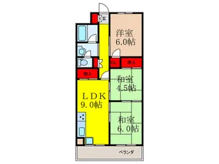 第2マンション南茨木【1階】の間取り