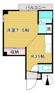 シィックル美和【1階】の間取り