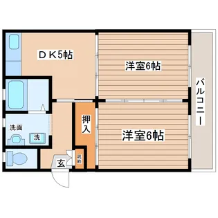 アペールしいな【2階】の間取り