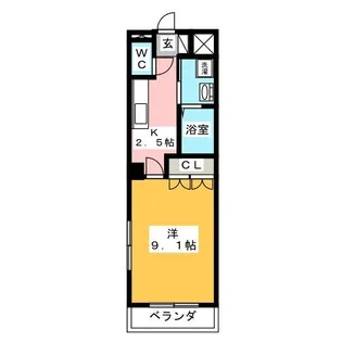 ローザ オノモン【2階】の間取り