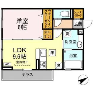 Plum tree garden Y【1階】の間取り